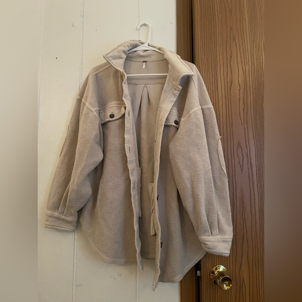 Free People Ruby Jacket Shacket Stone